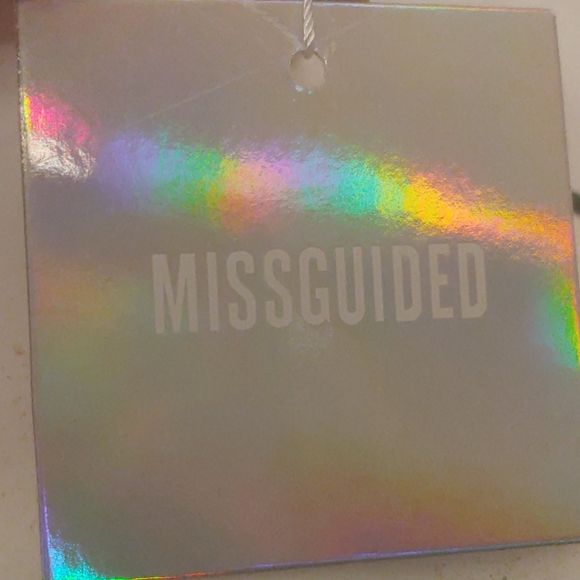 Misguided maxi stripe wrap crop top green/white Size 12 - Picture 5 of 10